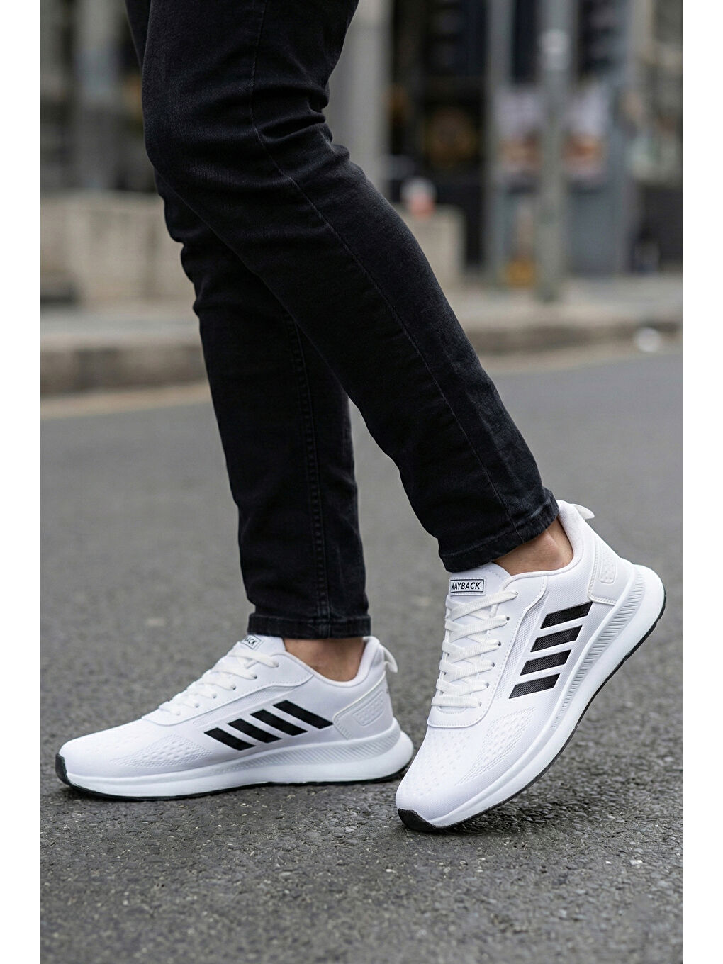 Beyaz Duramo Günlük Ortopedik Erkek Sneaker Spor Ayakkabı