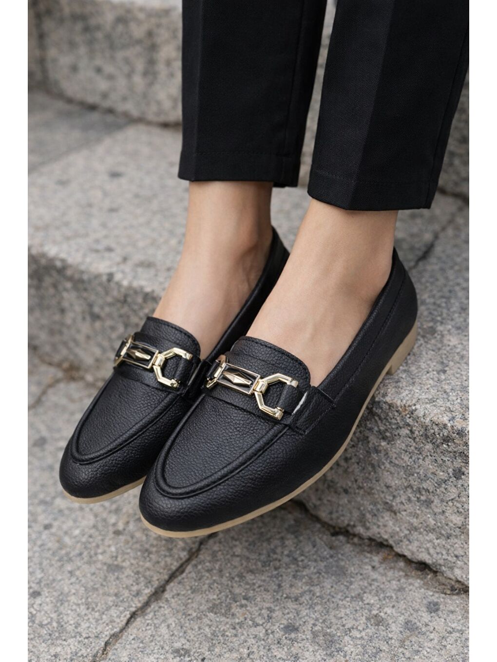 Siyah AL-2016 Rahat Taban Kadın Babet Anne Ayakkabısı Günlük Bayan Ayakkabı-1