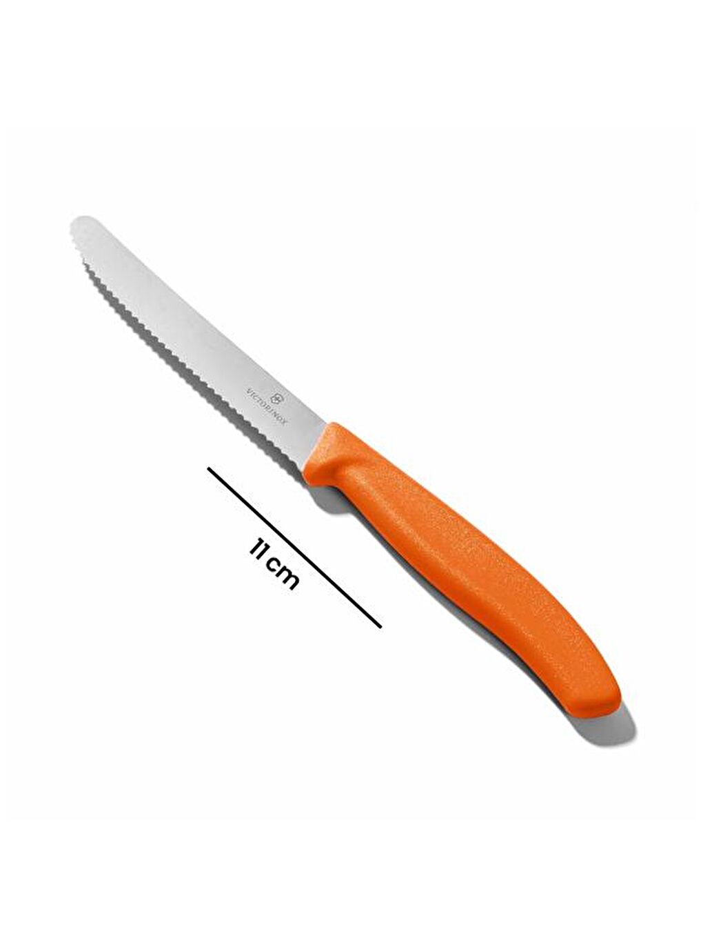6.7836.L119 Tırtıklı Domates ve Sosis Bıçağı - Turuncu - 11 cm-4