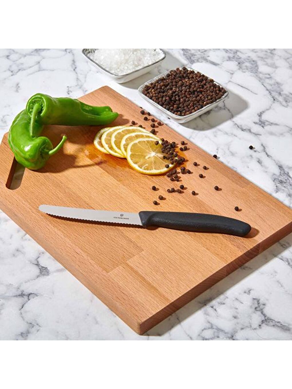 6.7833 Domates ve Sosis Bıçağı - Siyah - 11 cm