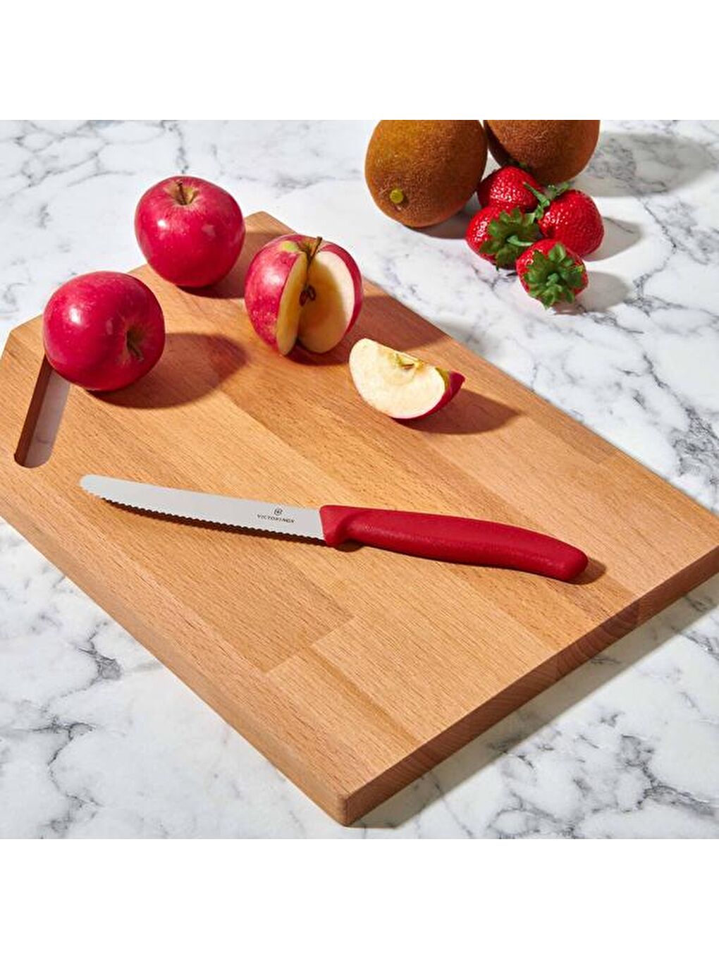 6.7831 Domates ve Sosis Bıçağı - Kırmızı - 11 cm