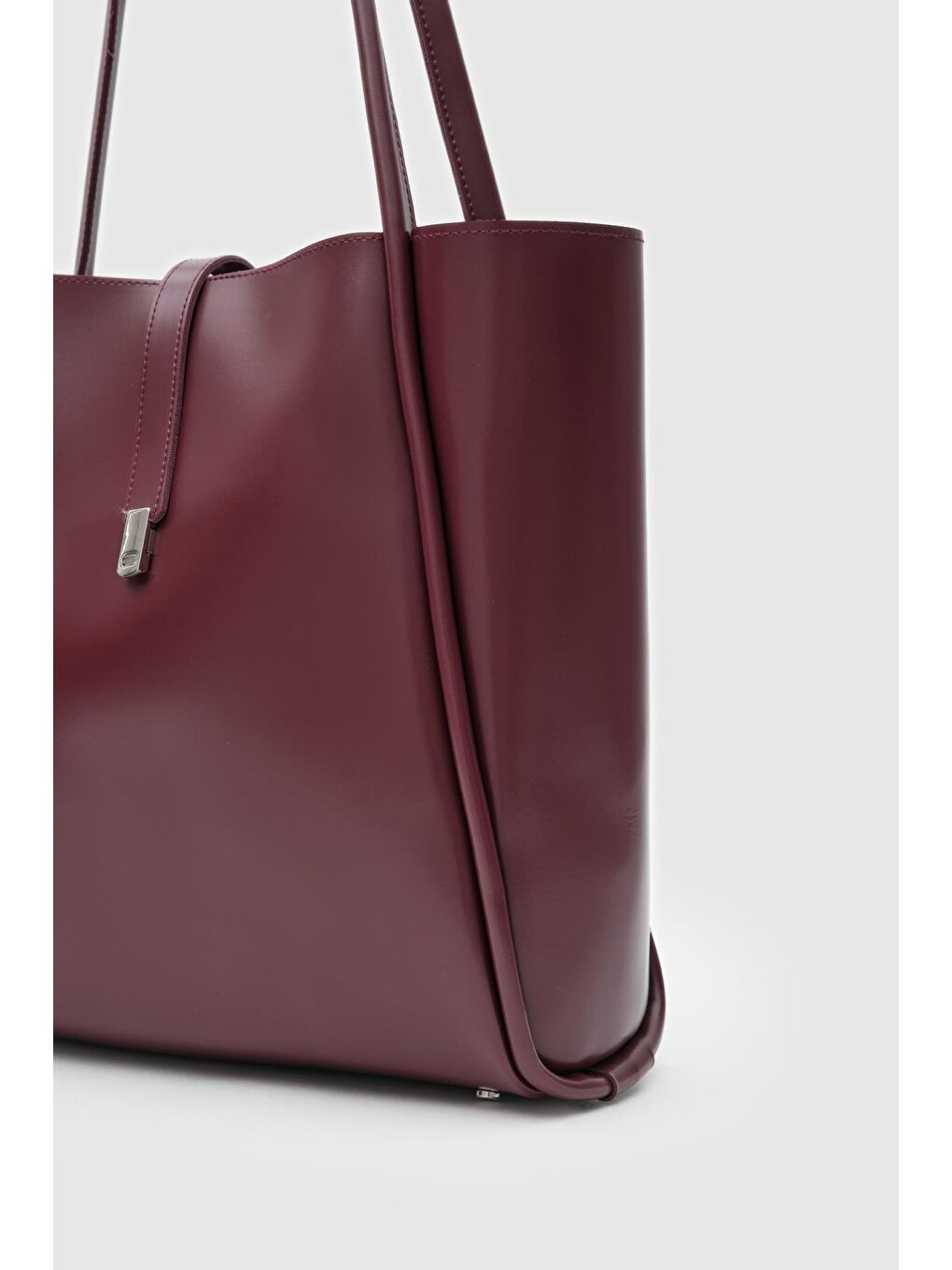 Chester Kilitli Omuz Çantası Bordo-2