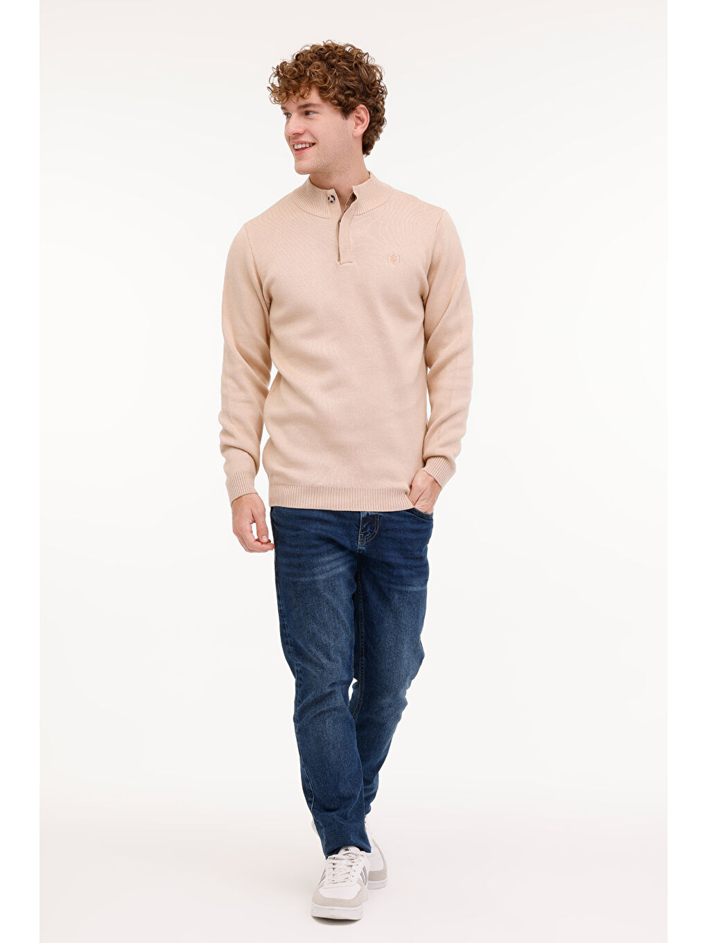 ML RASSA 58CSL506 4PR Bej Erkek Uzun Kol Triko-2