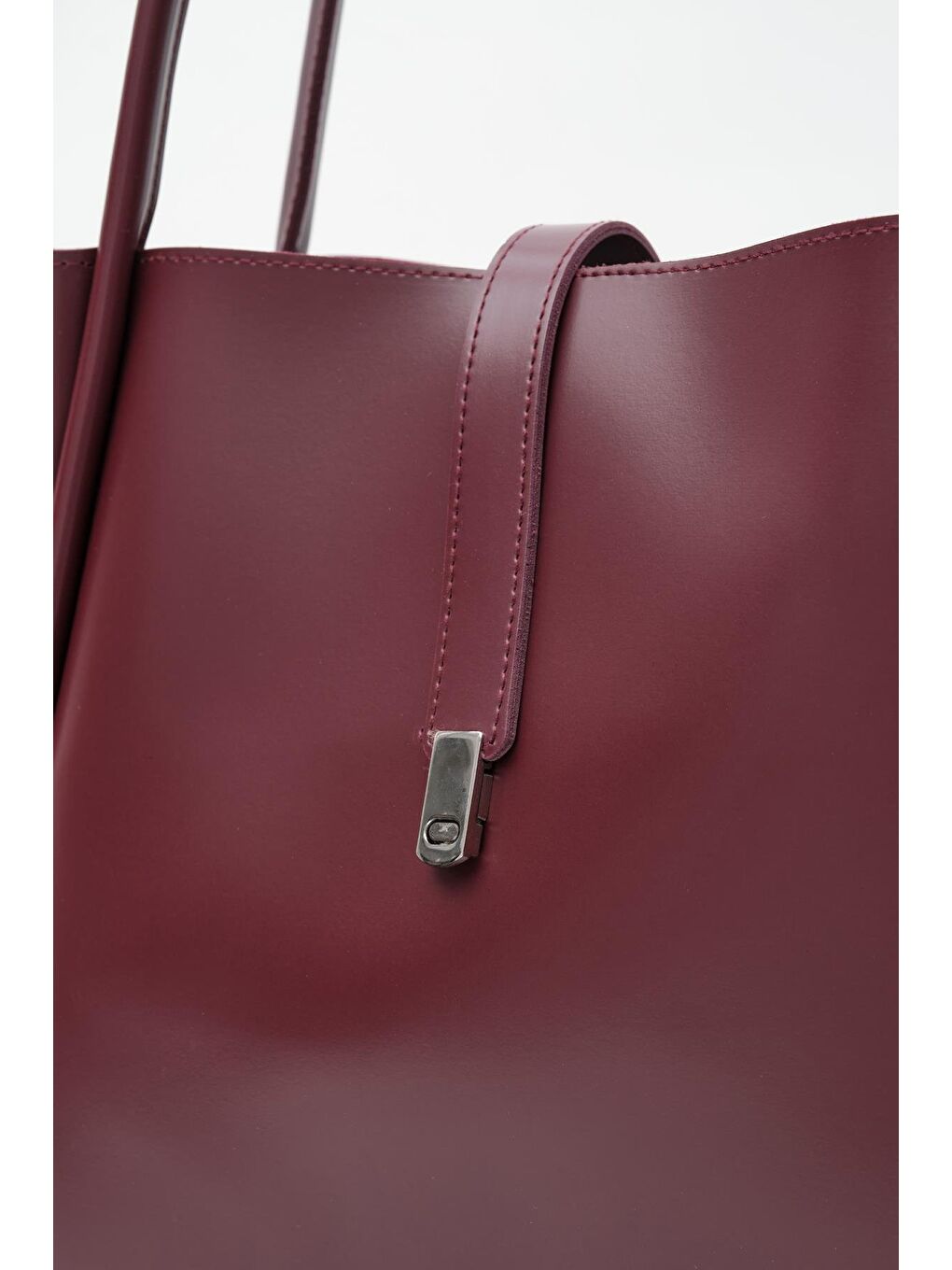 Chester Kilitli Omuz Çantası Bordo-4