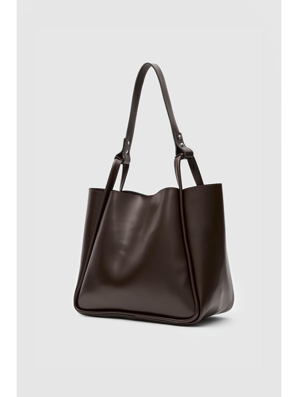 Kahverengi Pera Omuz Çantası Acı Kahve-1