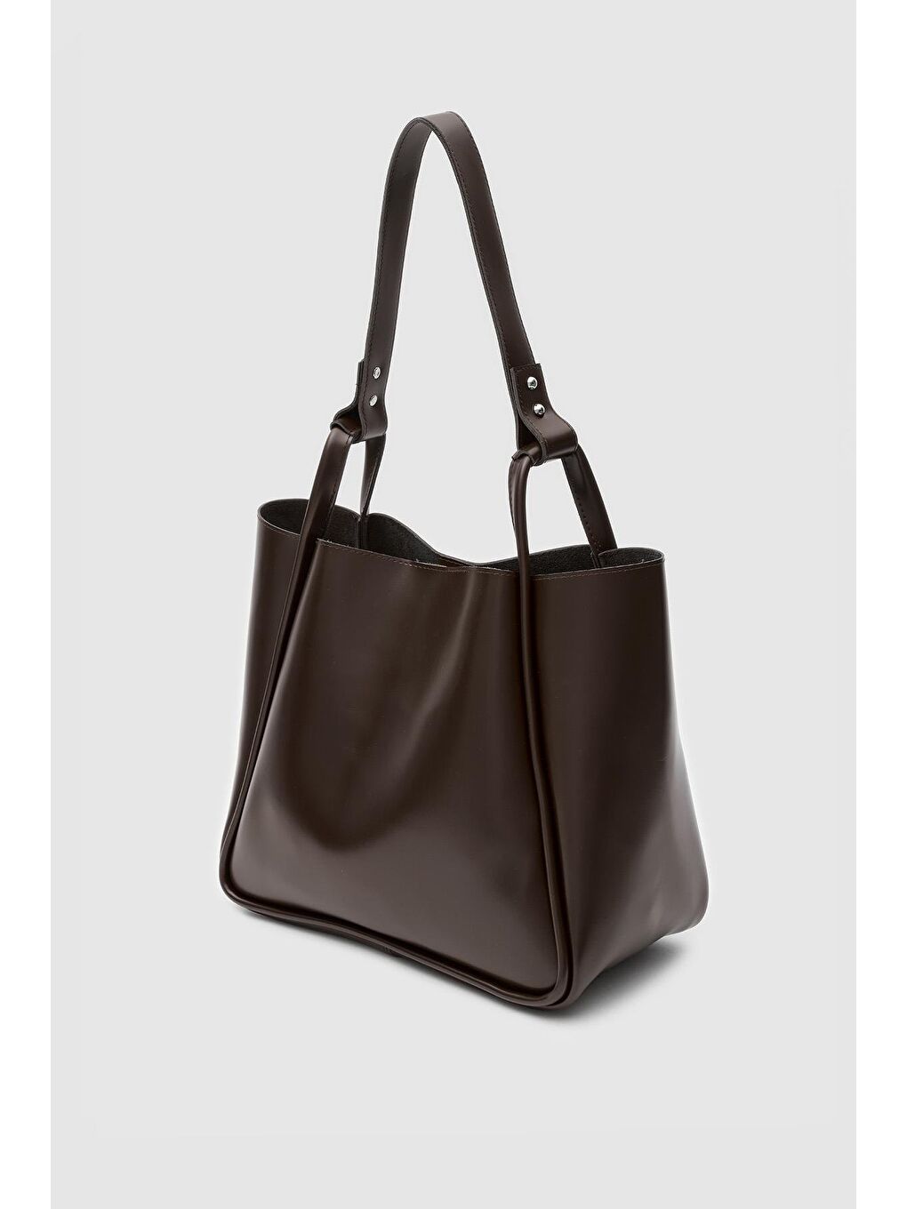 Kahverengi Pera Omuz Çantası Acı Kahve-2