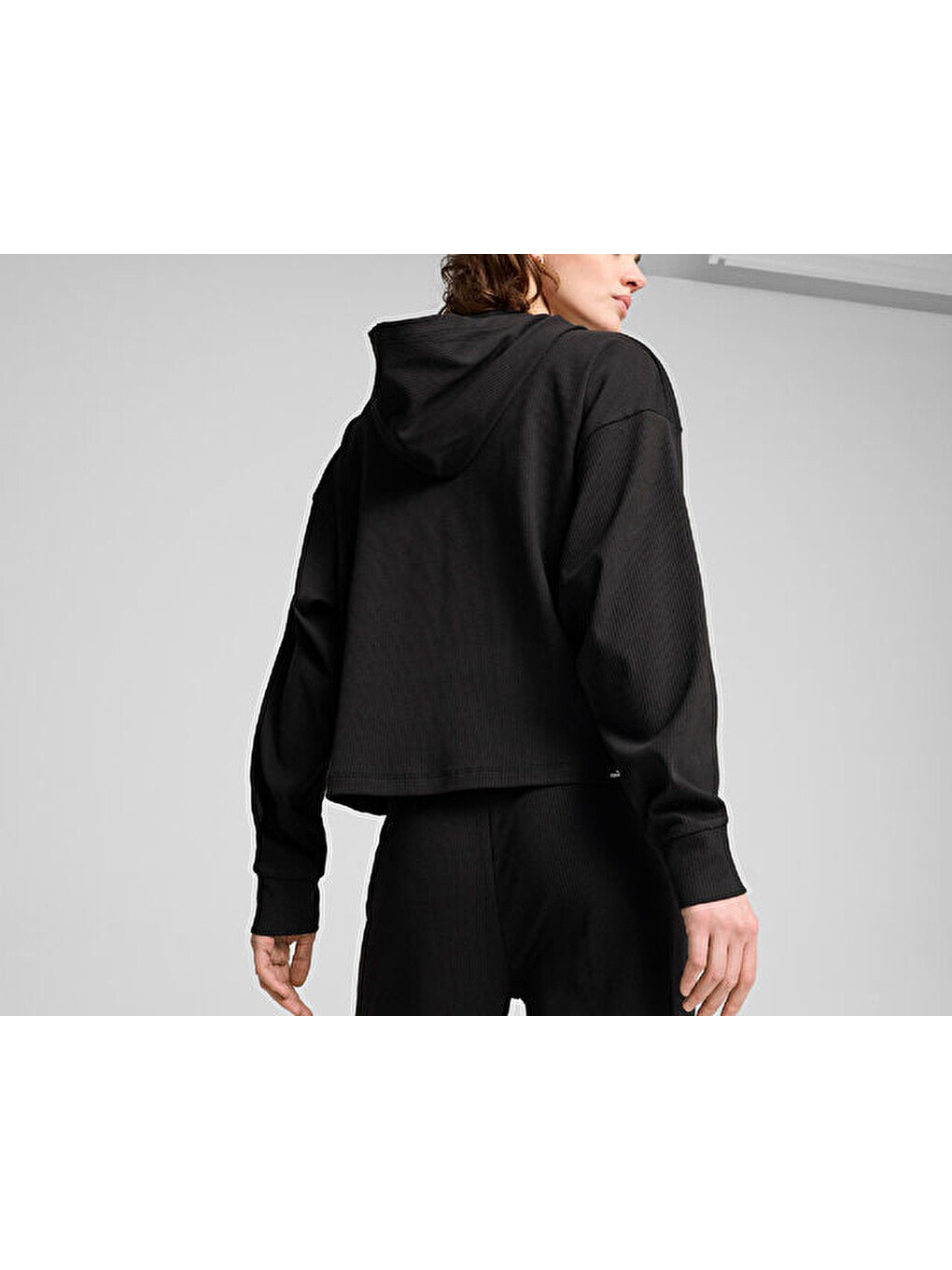 Ess Elevated Hoodie Kadın Günlük Sweatshirts 68250301 Siyah-3
