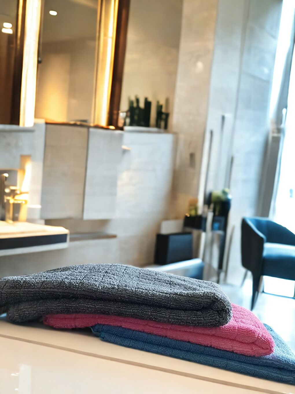 Karışık Misclean Mikrofiber Mutfak Temizlik Bezi 40*40 cm 3 Renk (3 Adet)-3