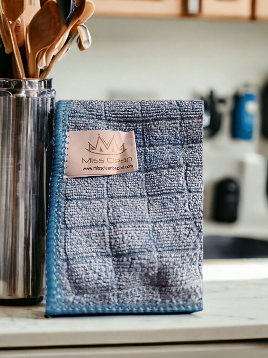 Karışık Misclean Mikrofiber Mutfak Temizlik Bezi 40*40 cm 3 Renk (3 Adet)-5