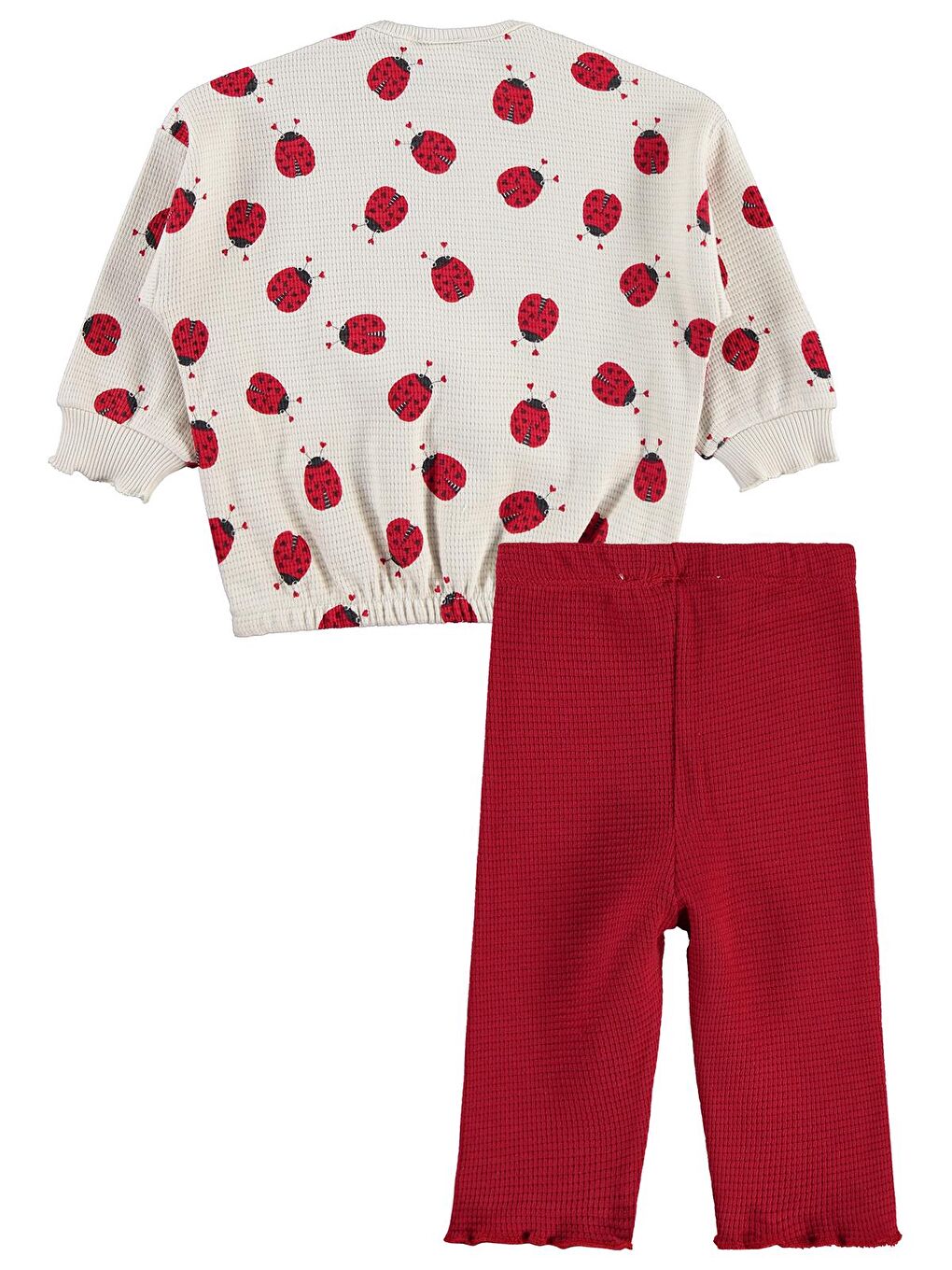 Baby Uğur Böceği Baskılı 6-18 Ay Takım - Bej 18-24 Ay-1