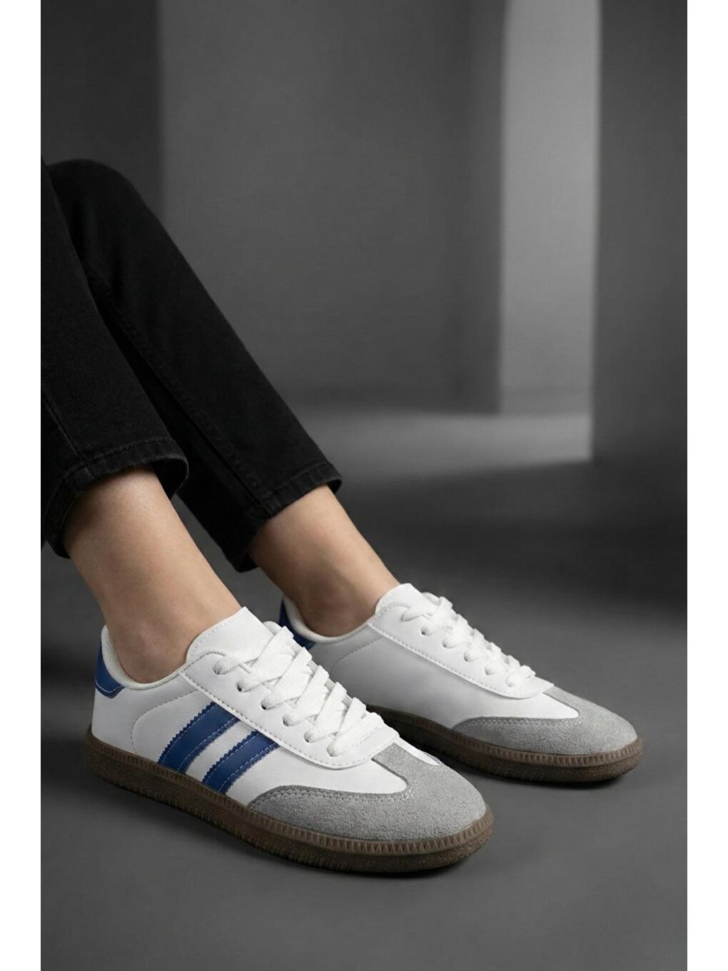 Mavi Sany Retro Hafif Rahat Taban Bağcıklı Kadın Sneaker-2