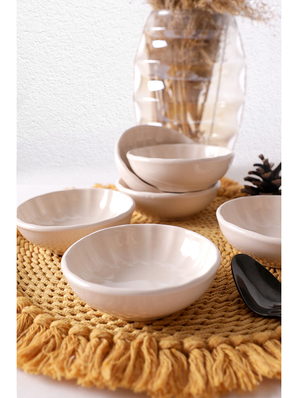 Ekru Krem Sirius Çerezlik / Sosluk 10 Cm 6 Adet-2