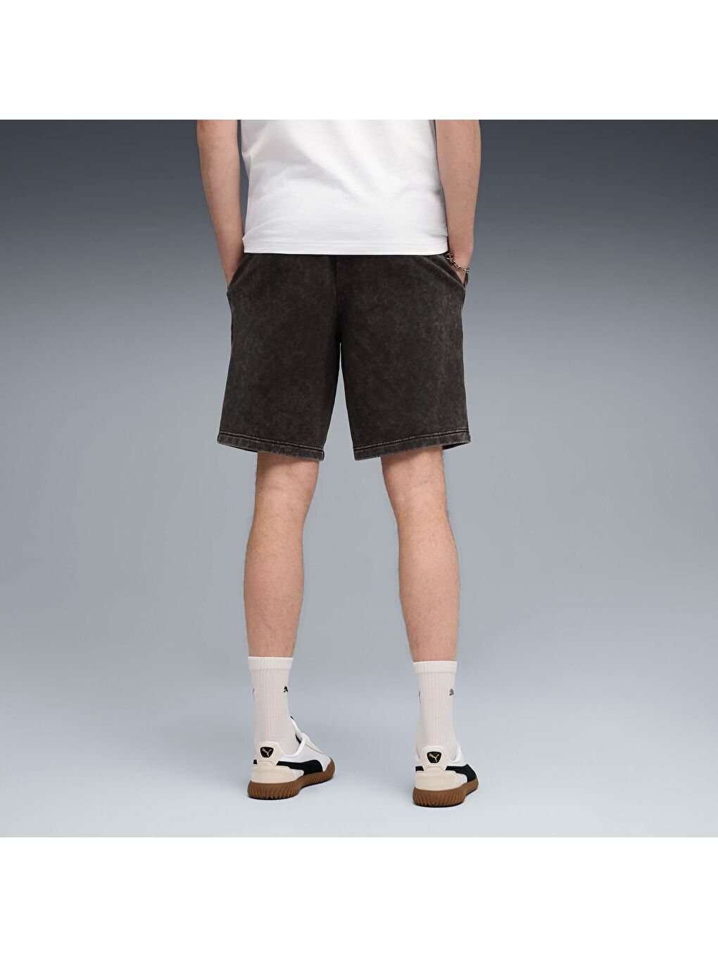 Siyah ESSENTIALS Elevated Erkek Geniş Kesim 9" Şort-2