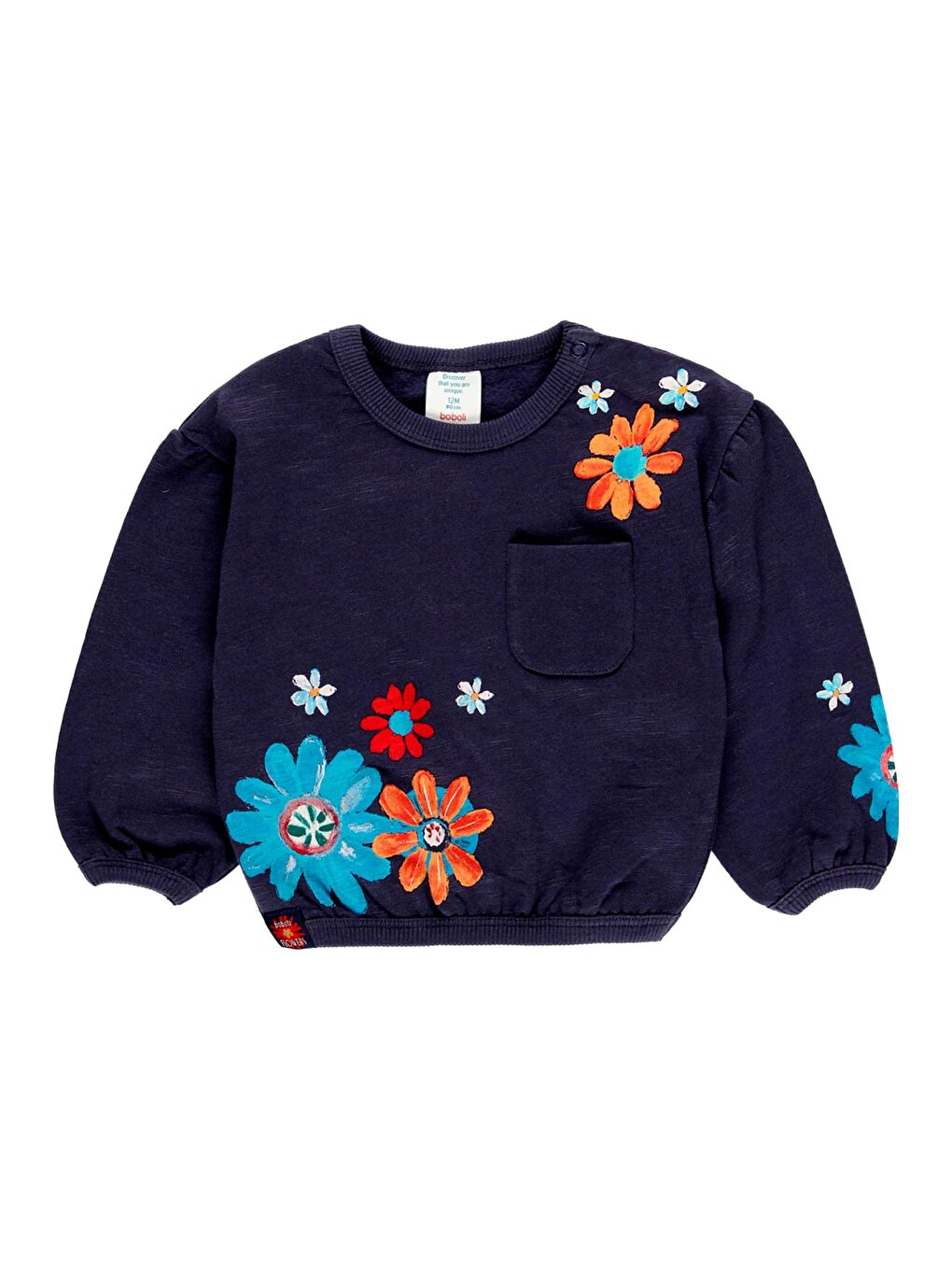 Boboli Kız Çocuk Sweatshirt Lacivert