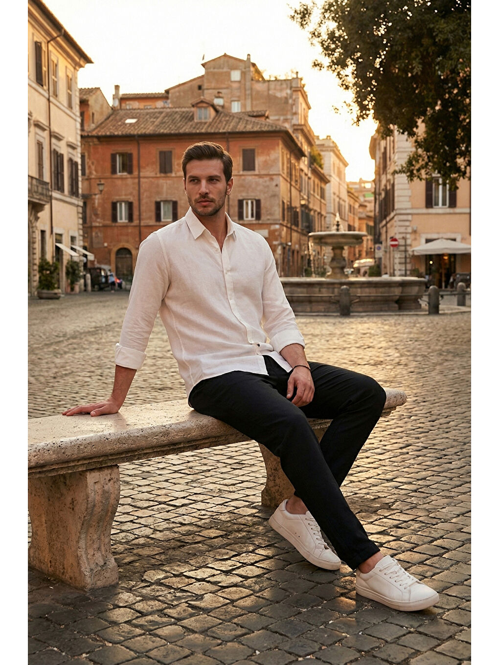 Siyah Regular Fit Normal Bel Düz Paça Pantolon 6689255