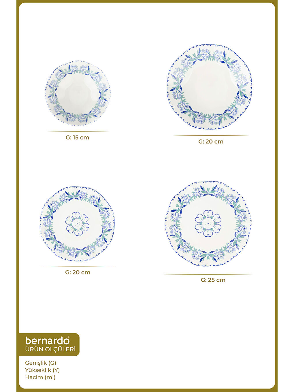 Beyaz Marlen 24 Parça Porselen Yemek Takımı-1