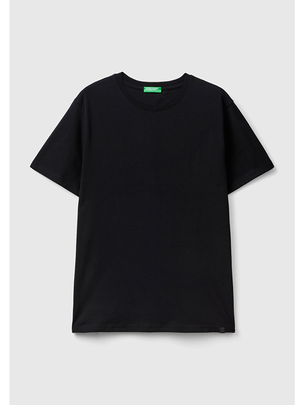 United Colors Of Benetton Erkek Siyah  100 Pamuk Bisiklet Yaka Basic  T Shirt - 1