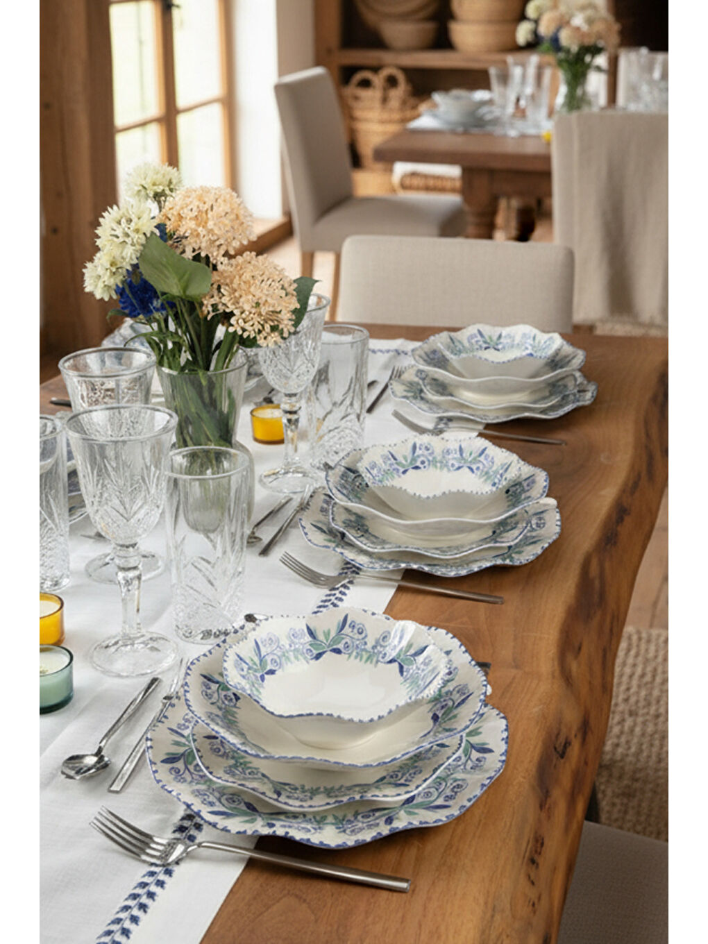 Beyaz Marlen 24 Parça Porselen Yemek Takımı-2