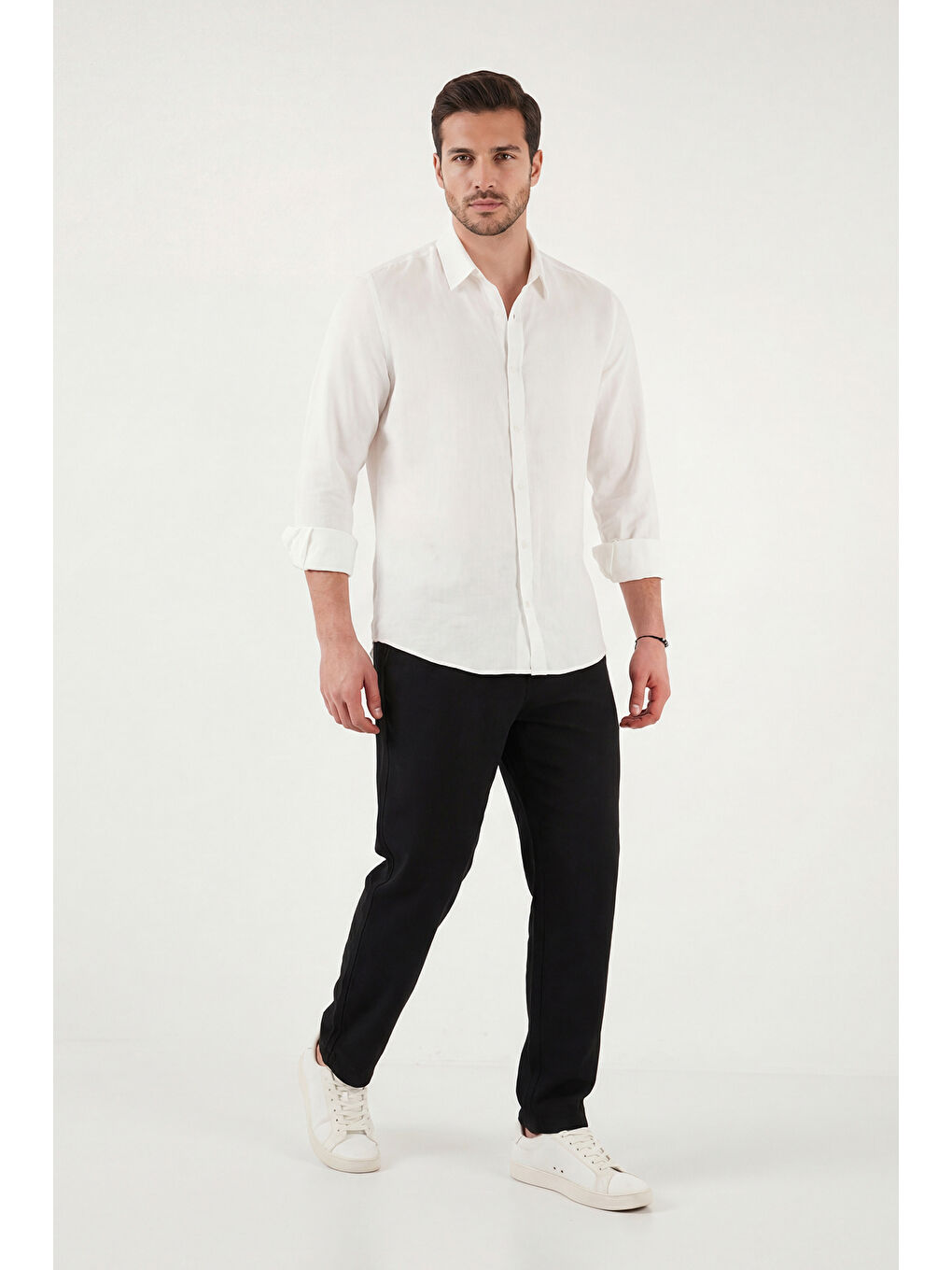 Siyah Regular Fit Normal Bel Düz Paça Pantolon 6689255-2