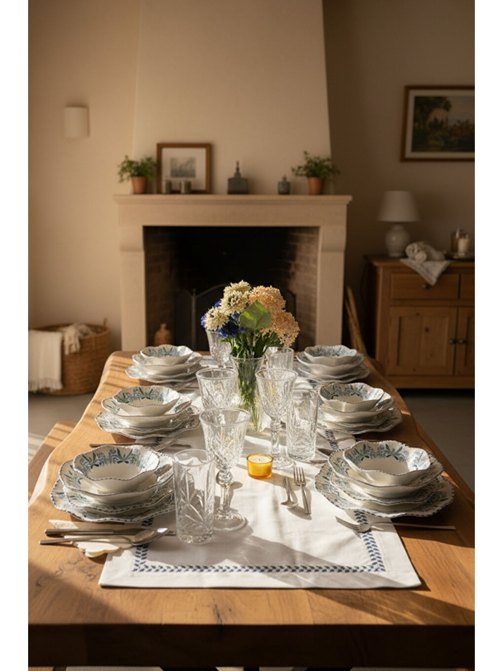 Beyaz Marlen 24 Parça Porselen Yemek Takımı-3