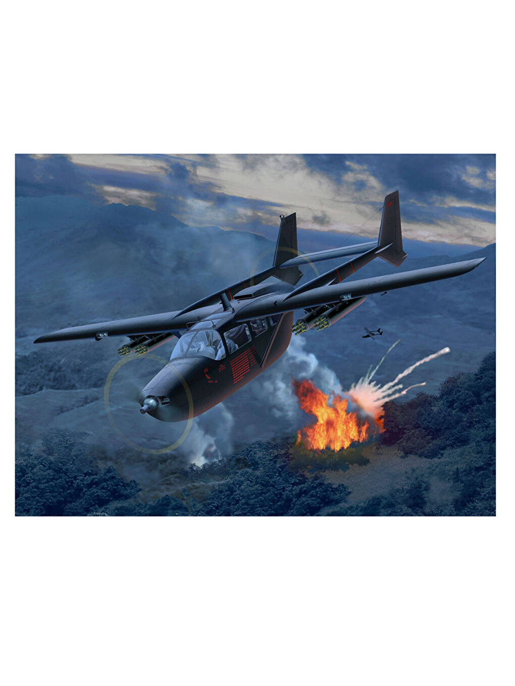 Revell Renksiz Model Set Uçak O-2A Skymaster 63819 - 1