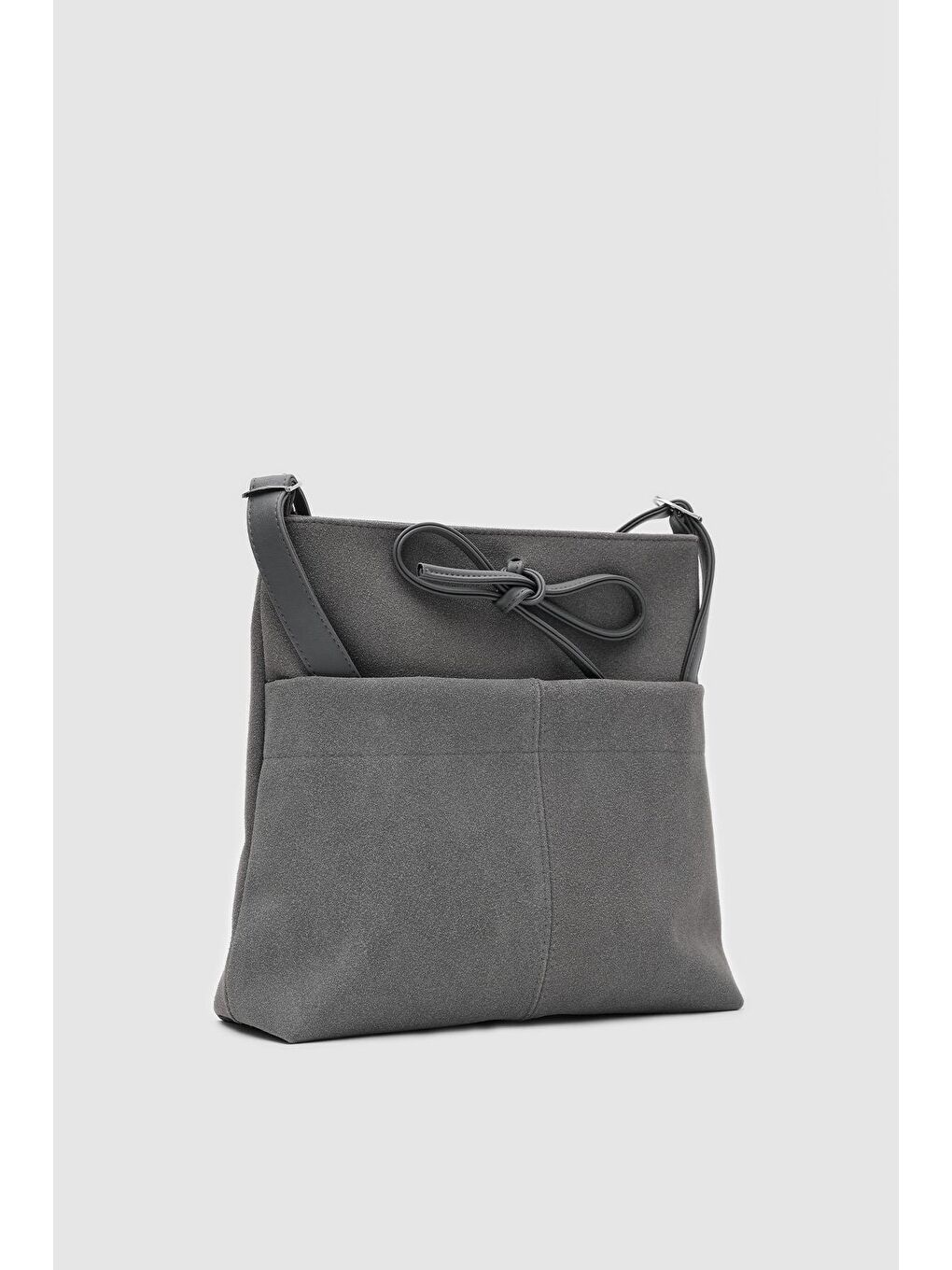 Justen Süet Omuz Çantası Antrasit-2