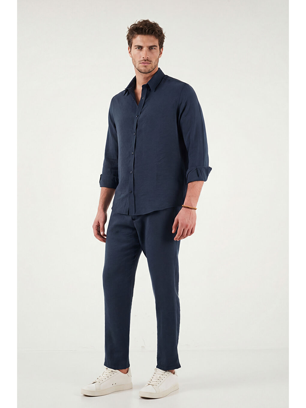 İndigo Regular Fit Normal Bel Düz Paça Pantolon CF26S611639-1