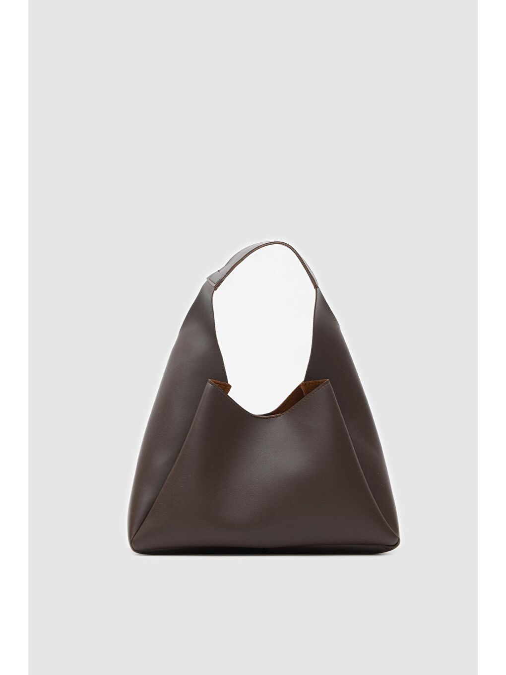 Kahverengi Mono Yavrulu Omuz Çantası Acı Kahve