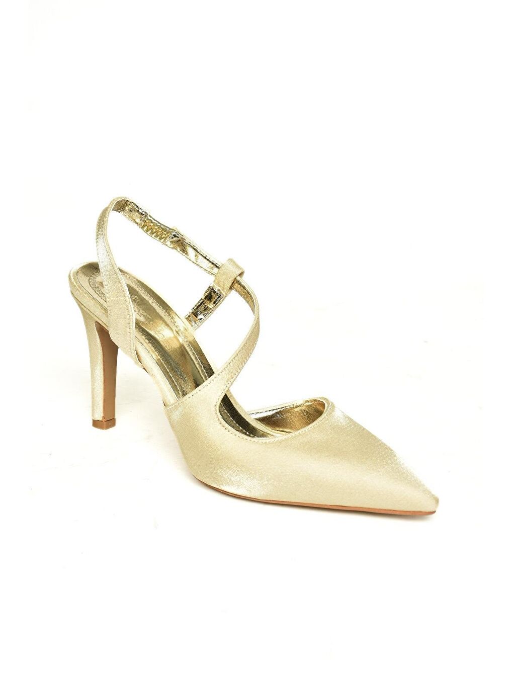 Sarı K4049108 Altın Kadın Topuklu Ayakkabı-1
