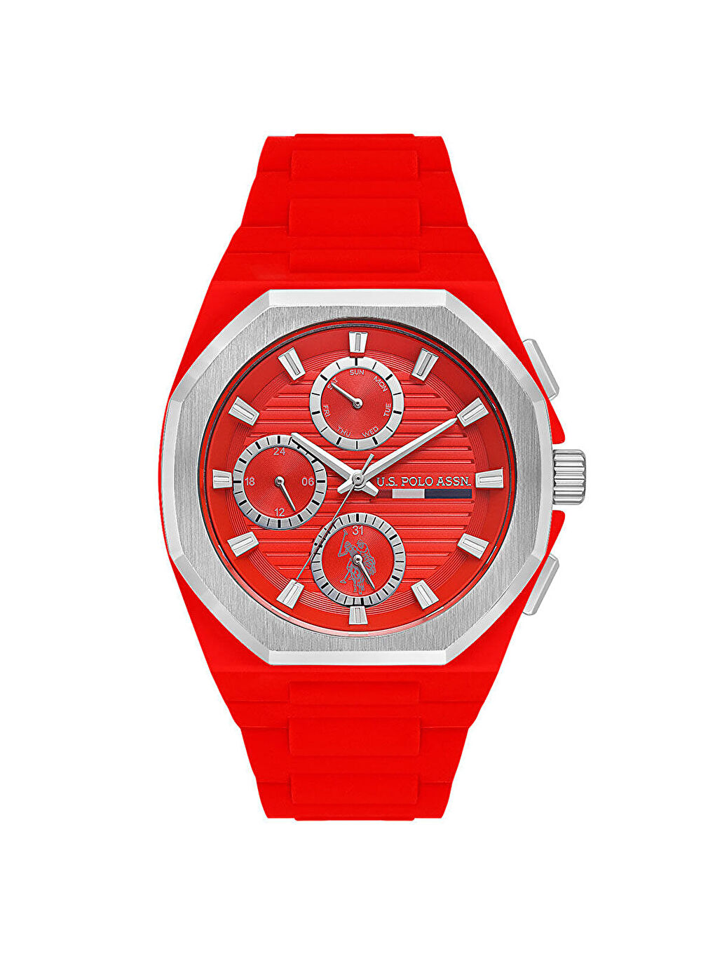 Kırmızı USPA1103-04 Erkek Kol Saati