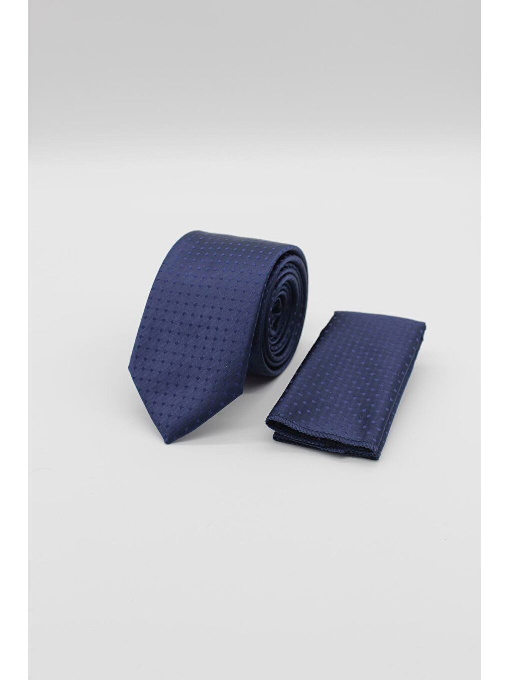 İMZA Koyu Lacivert Desenli 6 Cm Kravat 1090245306_200