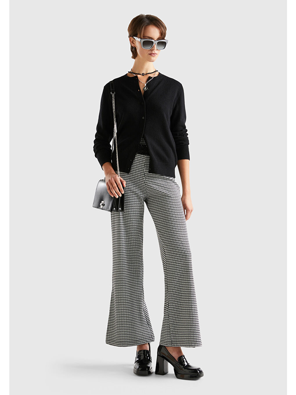 Kadın Siyah %100 Kaşmir Hırka-4