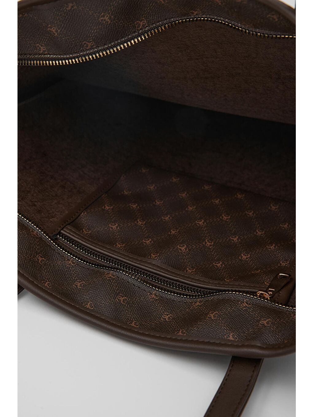 Kahverengi Samba Jakarlı Omuz Çantası Acı Kahve-4