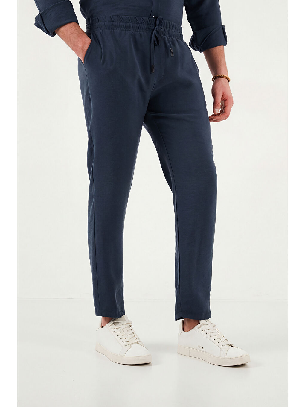 İndigo Regular Fit Normal Bel Düz Paça Pantolon CF26S611639-4