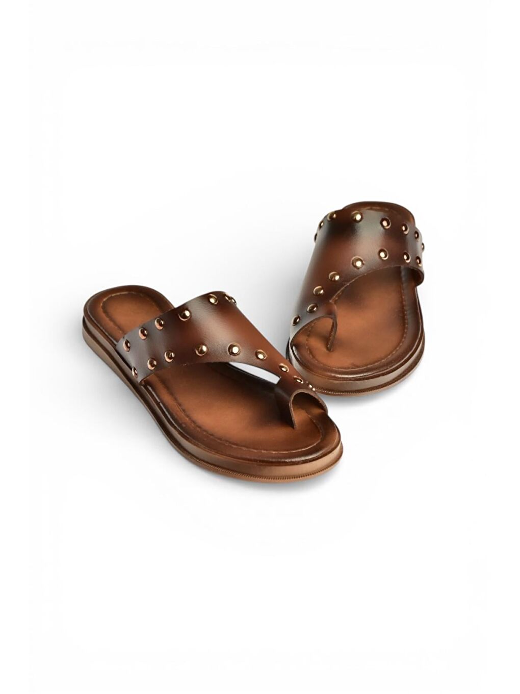 Kahverengi Kadın Terlik Y390450403-3