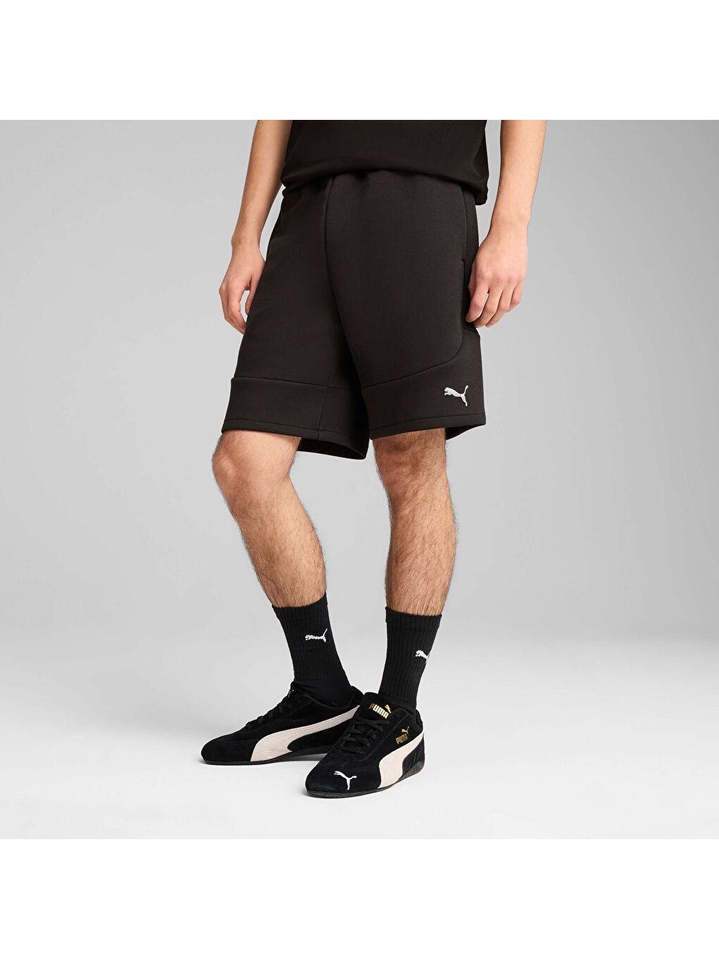 Siyah Erkek EVOSTRIPE 8" Şort-4