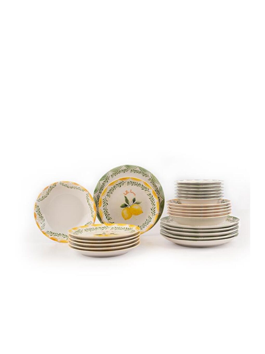 Beyaz Limoncello 24 Parça 6 Kişilik Yemek Takımı-3