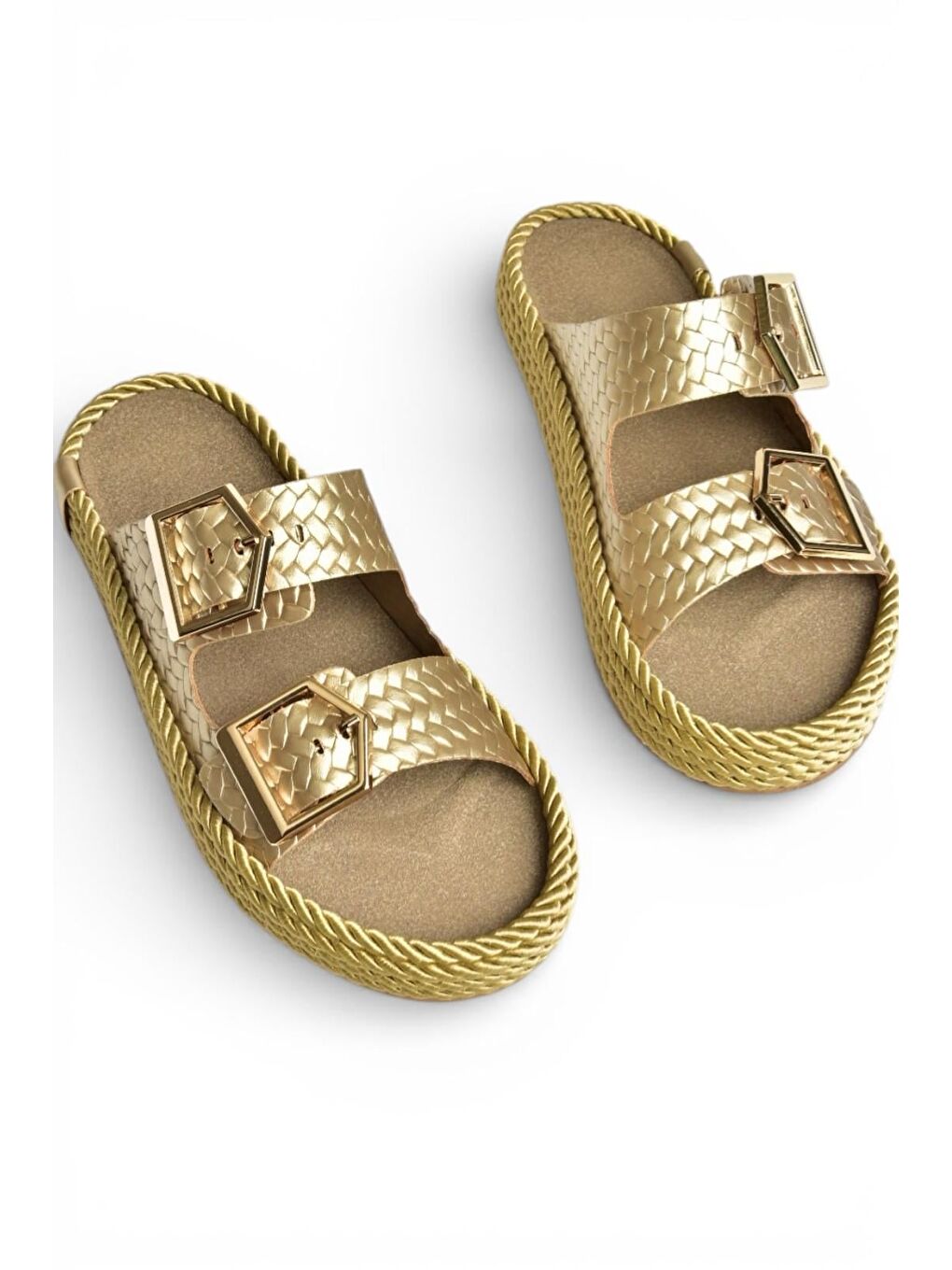 Sarı Altın Kadın Terlik U596030209-6