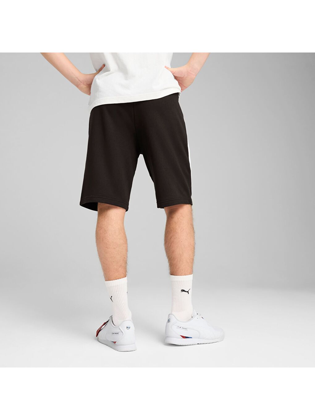 Siyah BMW M Motorsport Erkek Şort-2