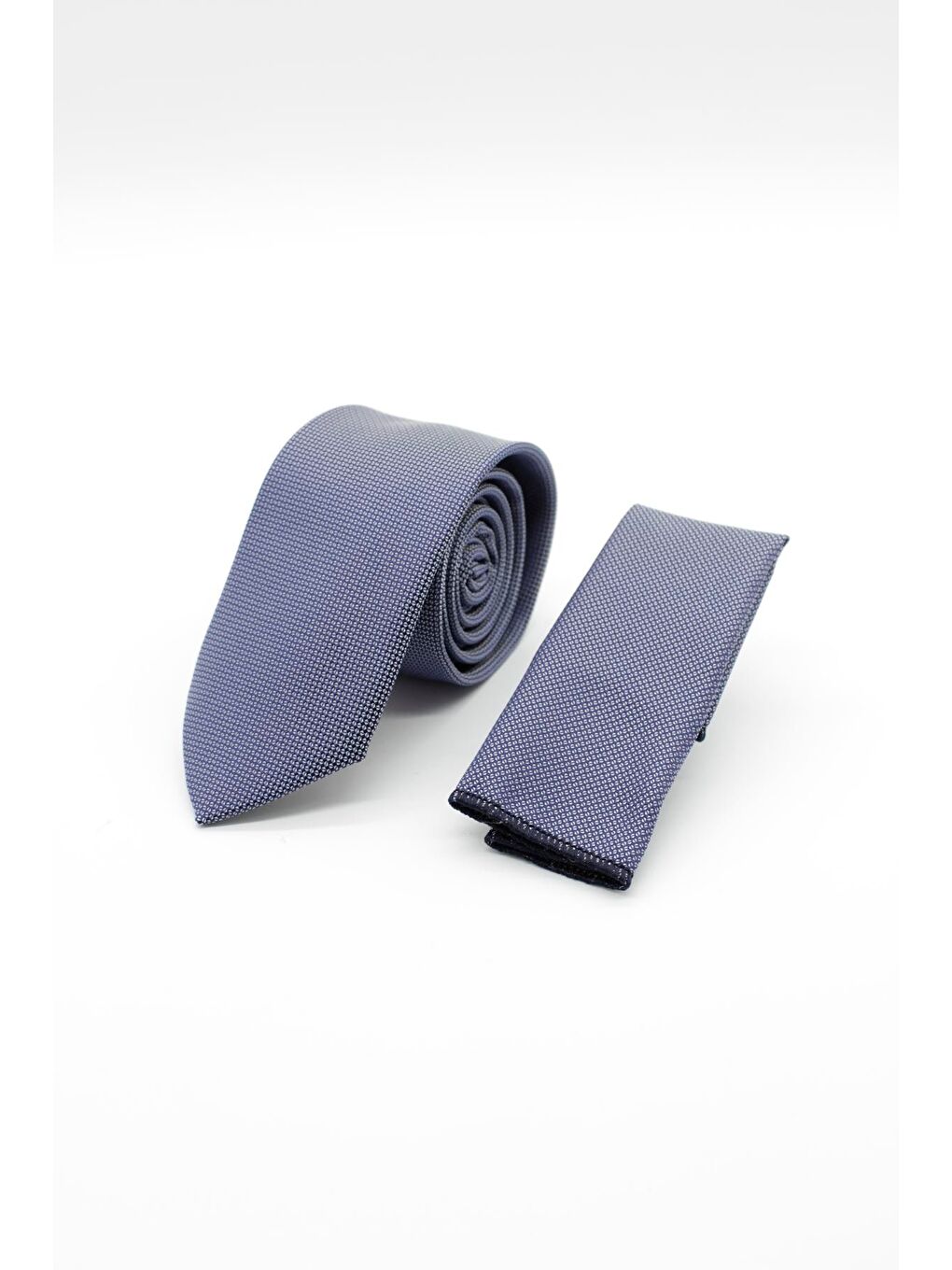 Lacivert Kuş Gözü Desen Kravat 1090240138