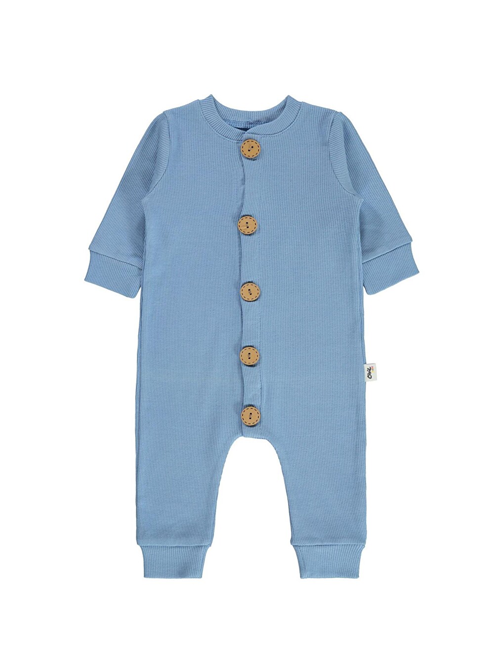 Baby Düz Basic 1-6 Ay Tulum - Bebe Mavi-3