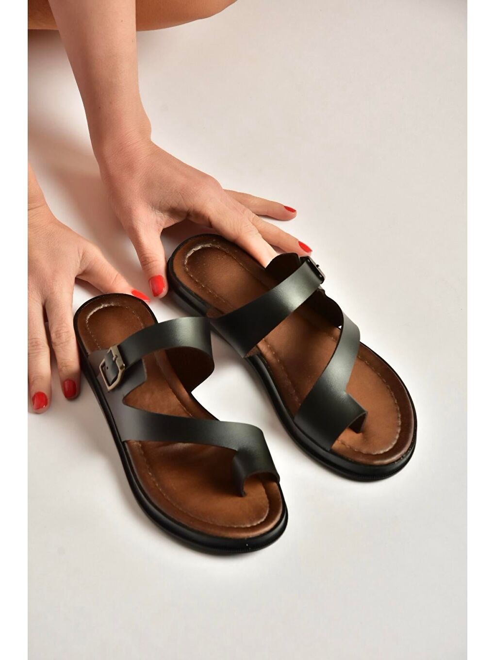 Siyah Kadın Terlik U390959503-3