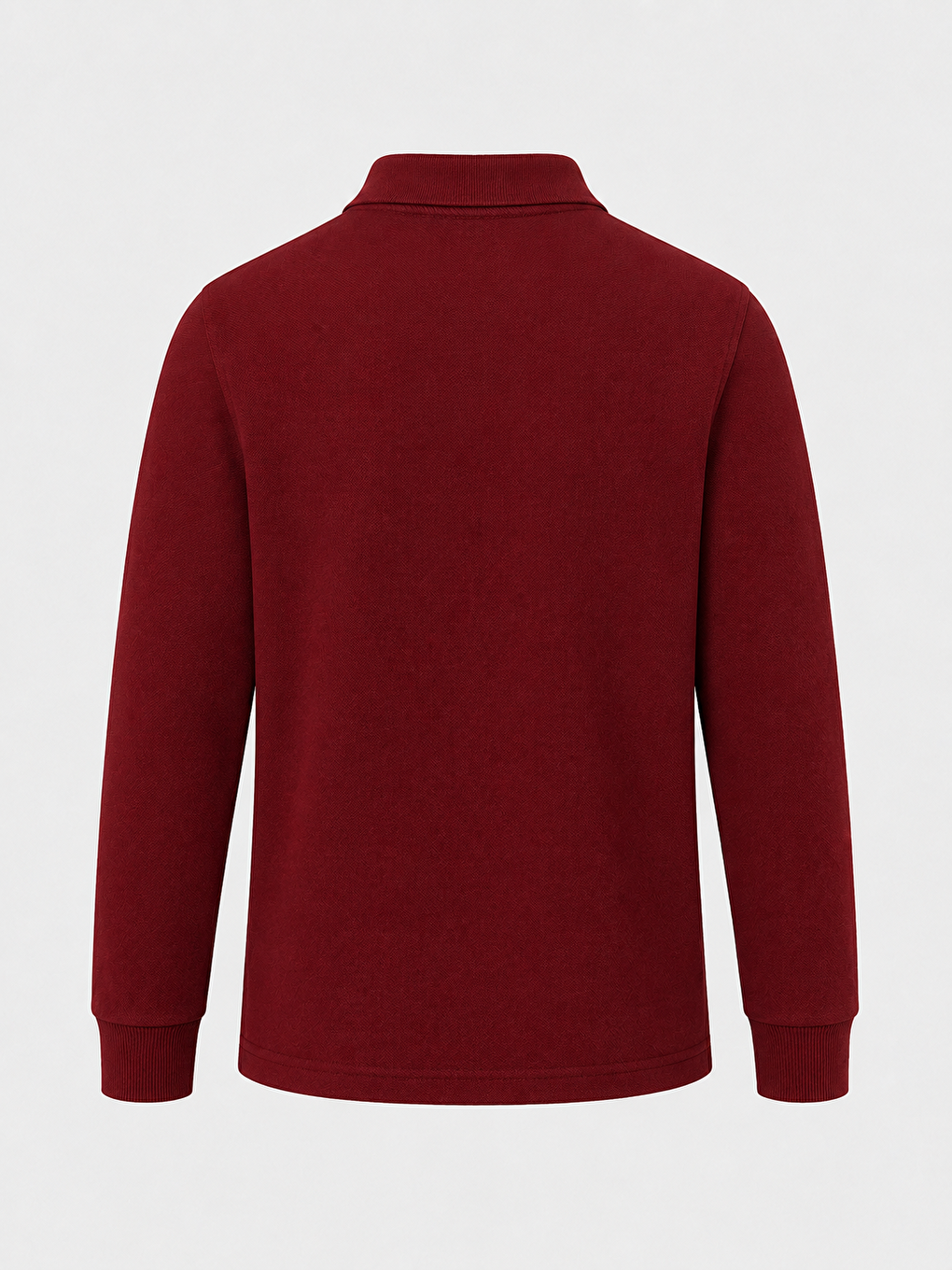 Bordo Kids Polo Yaka Basic Uzun Kollu Unisex Kız Çocuk Tişört-3
