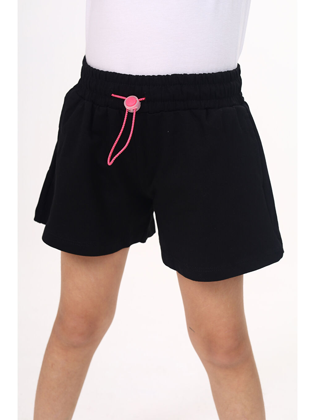 Siyah Kız Çocuk Şort-2