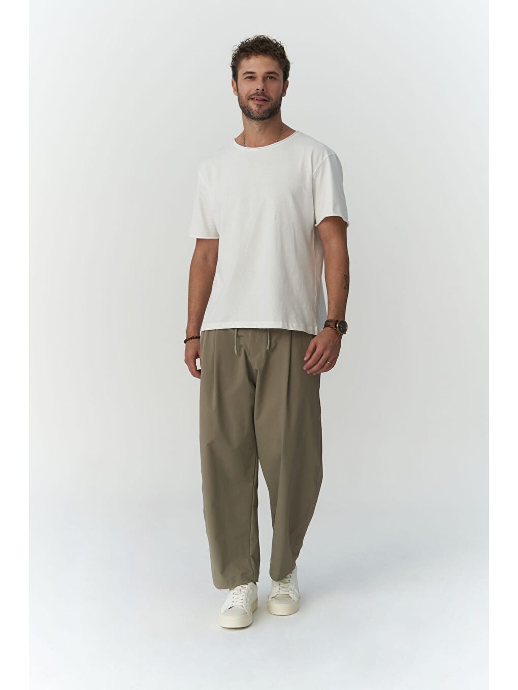 Kenway Bağcık Detaylı Haki  Erkek Pantolon