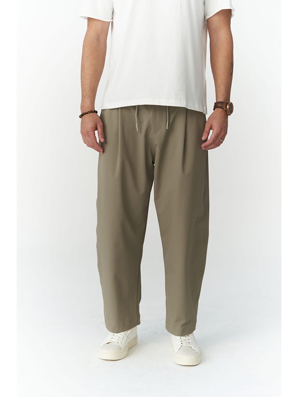 Kenway Bağcık Detaylı Haki  Erkek Pantolon-1