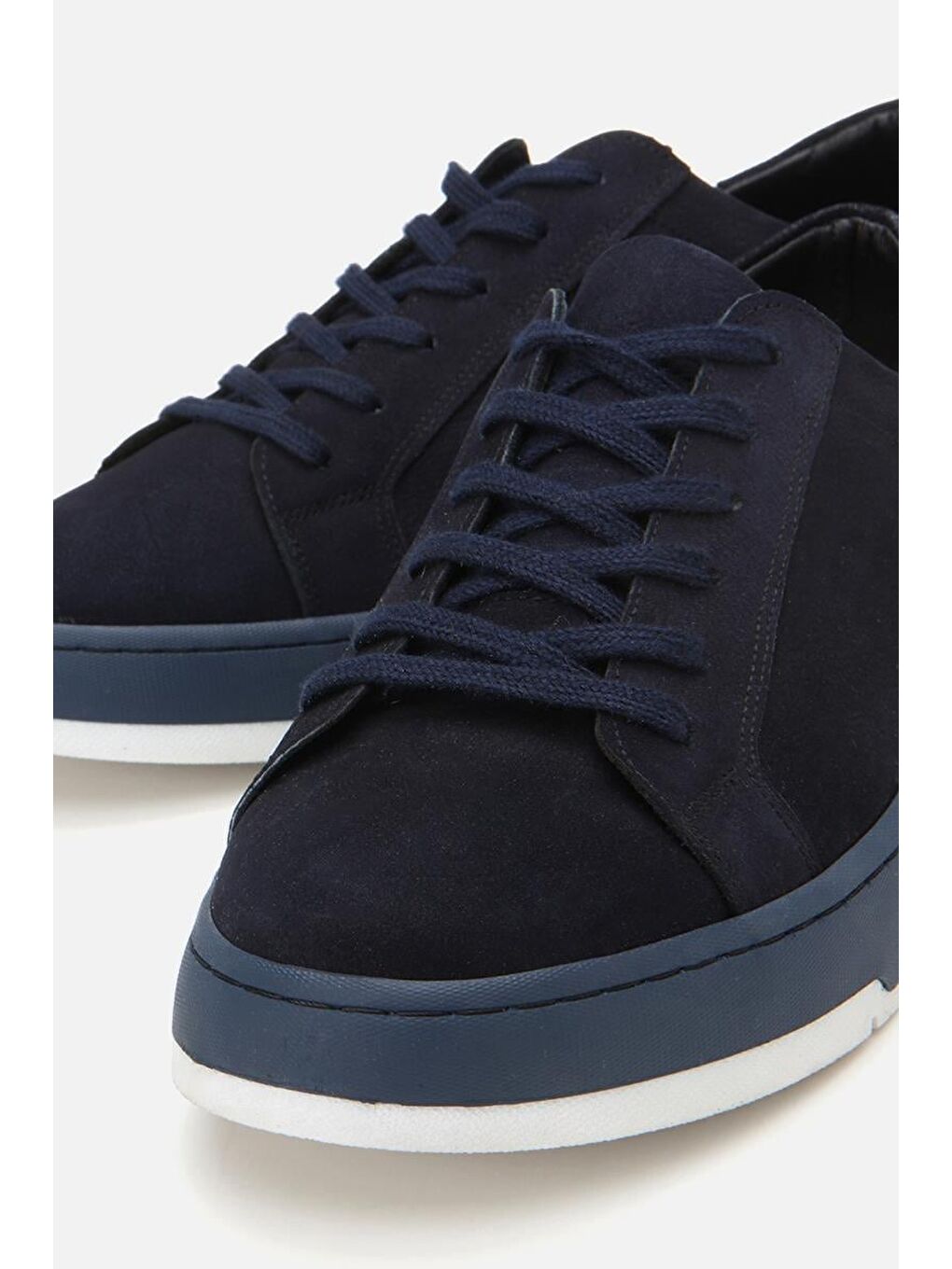 Erkek Nubuk Deri Lacivert Spor Ayakkabı-2