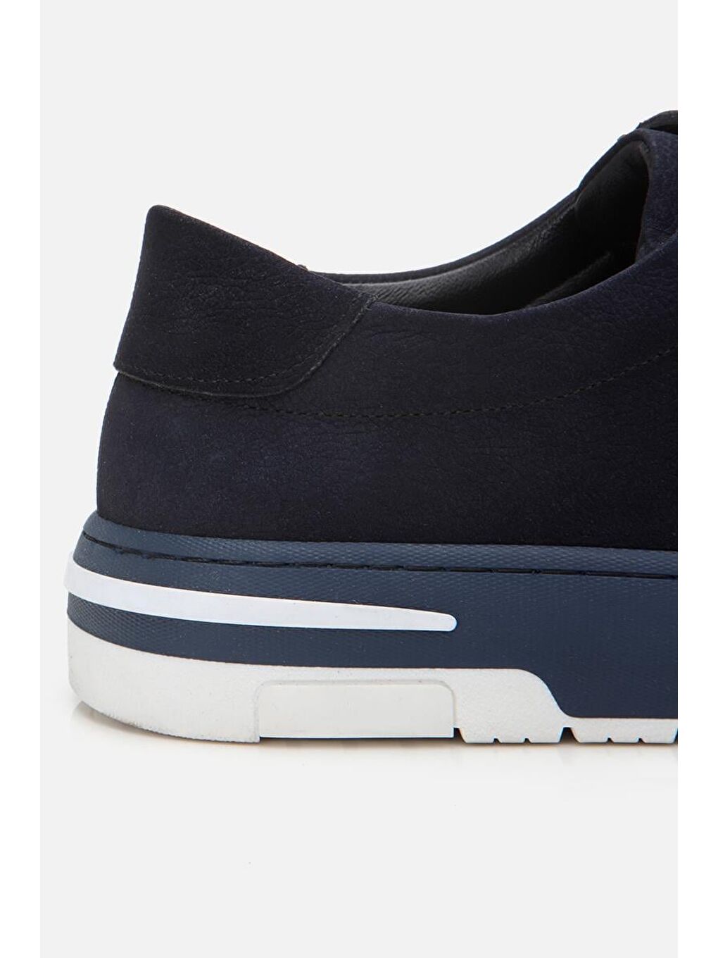 Erkek Nubuk Deri Lacivert Spor Ayakkabı-4