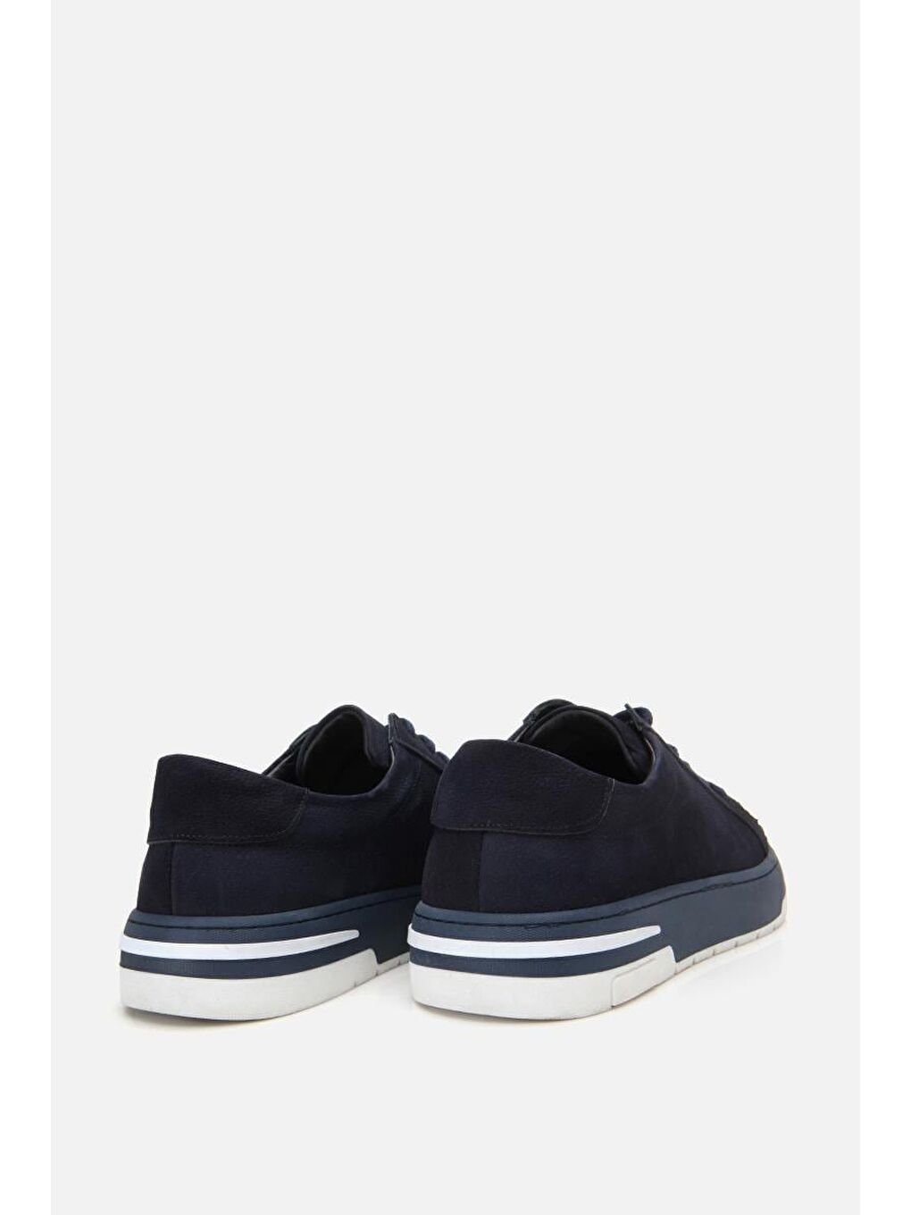 Erkek Nubuk Deri Lacivert Spor Ayakkabı-5