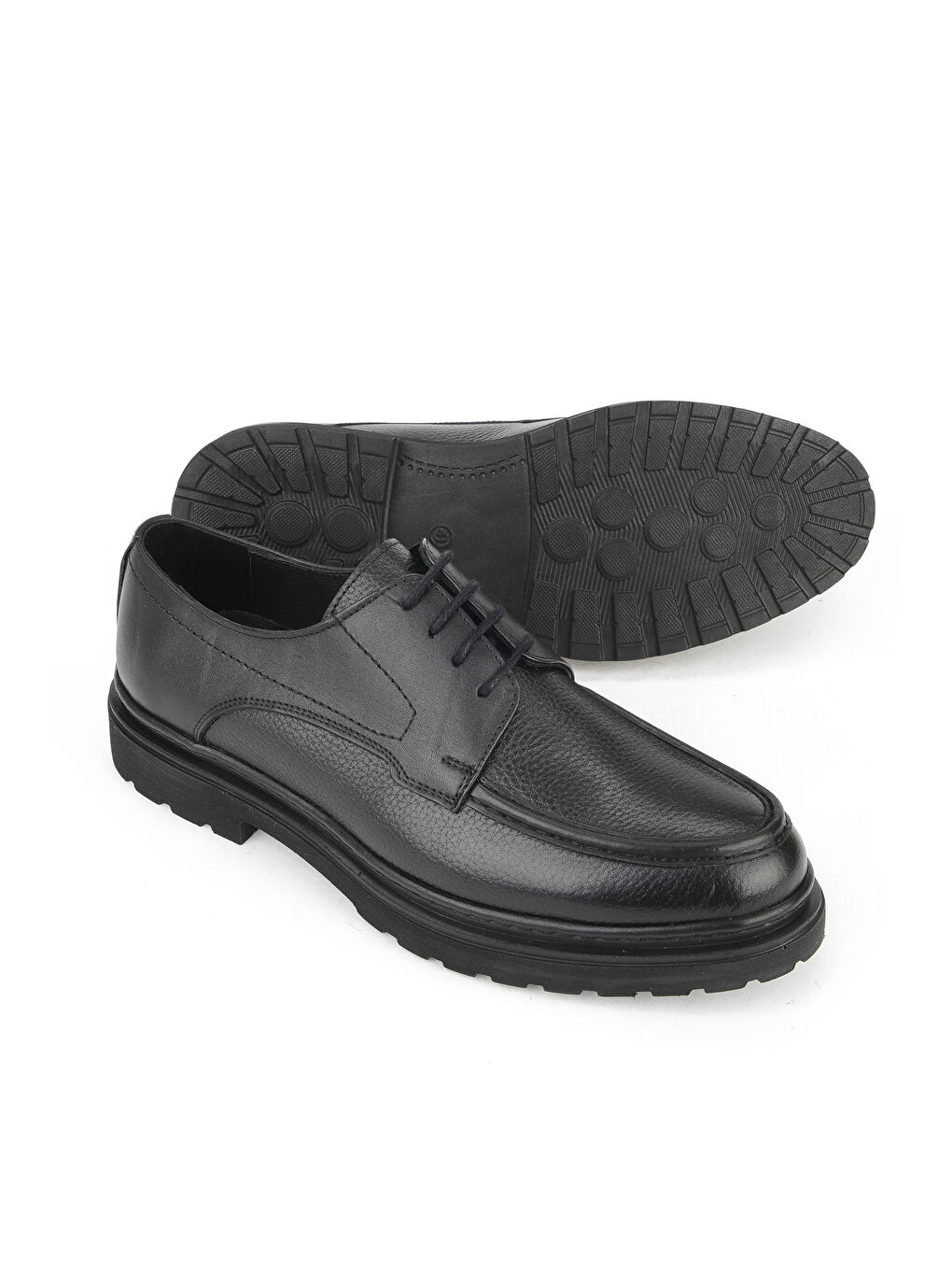 Erkek Hakiki Deri Klasik Ayakkabı 1531056Z4617 Siyah-3
